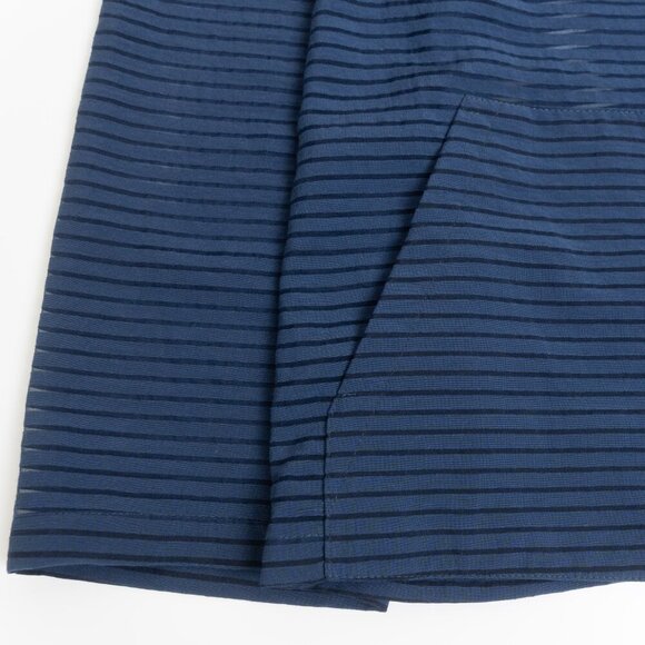 Akris Punto Navy Sheer Striped Blazer Jacket Silk Blend - Picture 9 of 16